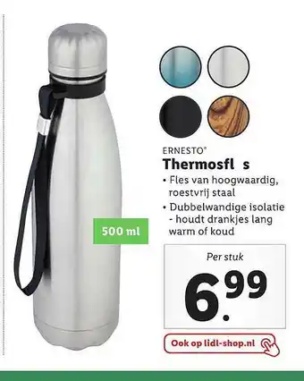 Lidl Ernesto thermosfles aanbieding
