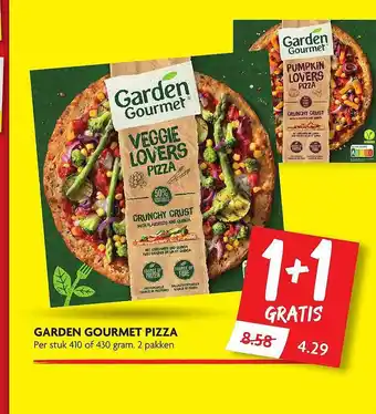 Dekamarkt Garden gourmet pizza 1+1 Gratis aanbieding