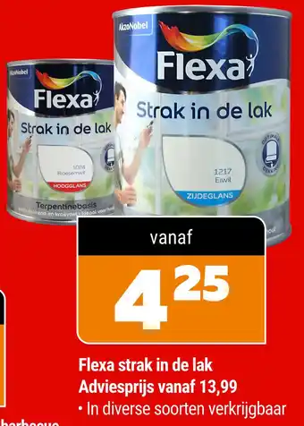 De voordeelmarkt Flexa strak in de lak aanbieding