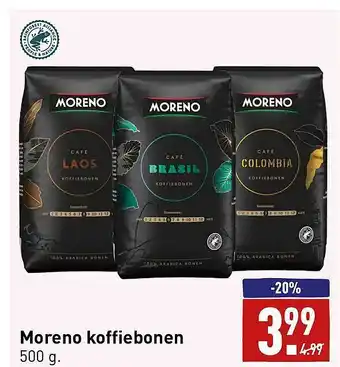 ALDI Moreno Koffiebonen aanbieding