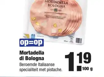 ALDI Mortadella di bologna 100 g aanbieding