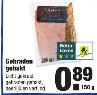 ALDI Gebraden gehakt 150 g aanbieding