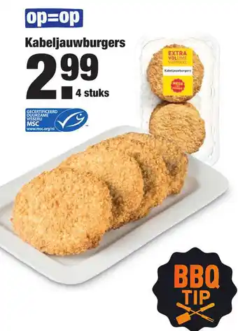 ALDI Kabeljauwburgers aanbieding