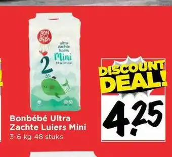 Vomar Voordeelmarkt Bonbébé ultra zachte luiers mini aanbieding