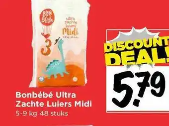 Vomar Voordeelmarkt Bonbébé ultra zachte luiers midi aanbieding