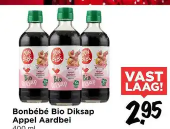 Vomar Voordeelmarkt Bonbébé bio diksap appel aardbei aanbieding