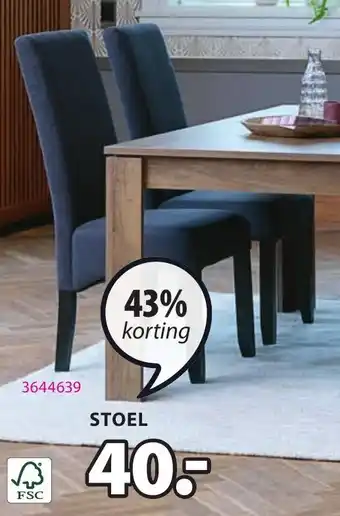 Jysk Bakkely Stoelen aanbieding