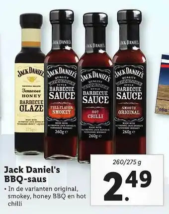 Lidl Jack Daniel's BBQ-Saus aanbieding