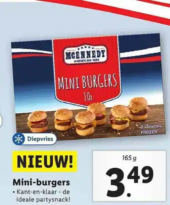 Lidl Mini-Burgers aanbieding