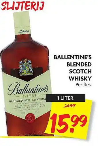 Dekamarkt Ballentine's Blended Scotch Whisky aanbieding