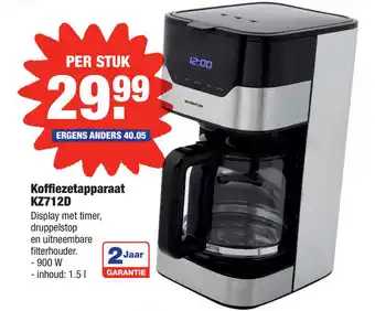 ALDI Koffiezetapparaat KZ712D aanbieding