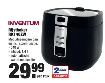 ALDI Inventum Rijstkoker RK140ZW aanbieding