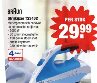 ALDI Braun Strijkijzer TS340C aanbieding