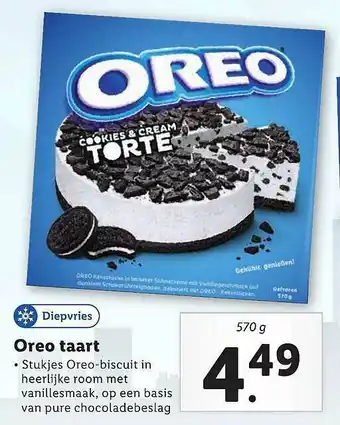 Lidl Oreo Taart aanbieding