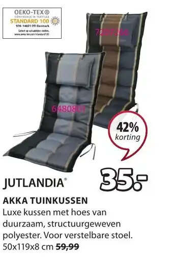 Jysk Jutlandia Akka Tuinkussen 50x119x8 cm aanbieding