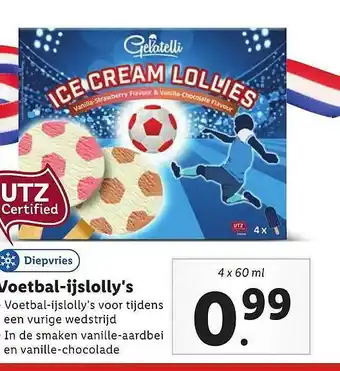 Lidl Voetbal-Ijslolly's aanbieding