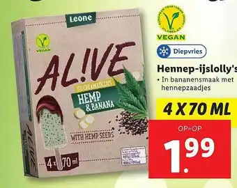 Lidl Hennep-Ijslolly's aanbieding