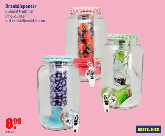 Makro Drankdispenser 3 liter aanbieding