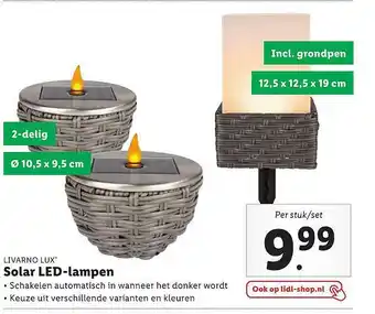 Lidl Livarnor Lux Solar Led-Lampen aanbieding