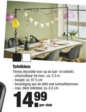 ALDI Tafelklem aanbieding