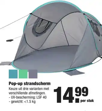 ALDI Pop-Up Strandscherm aanbieding