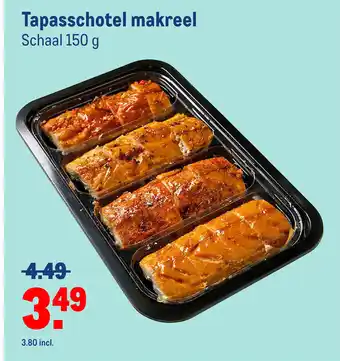 Makro Tapasschotel makreel 150g aanbieding