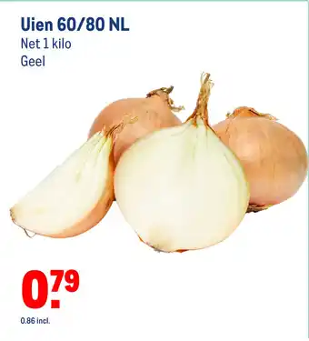 Makro Uien 60/80 NL 1 kilo aanbieding