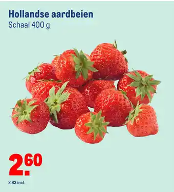 Makro Hollandse aardbeien 400 g aanbieding