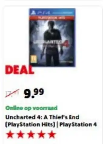 MediaMarkt Uncharted 4: A Thief's End | PS4 aanbieding