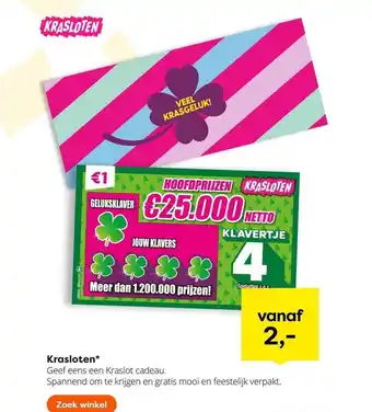 The Read Shop Krasloten aanbieding