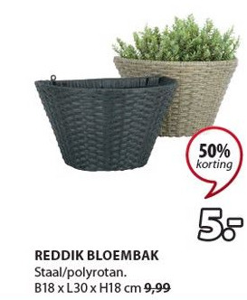 Jysk REDDIK BLOEMBAK aanbieding