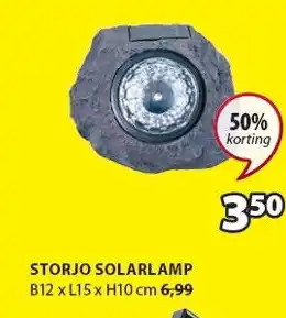 Jysk STORJO SOLARLAMP aanbieding