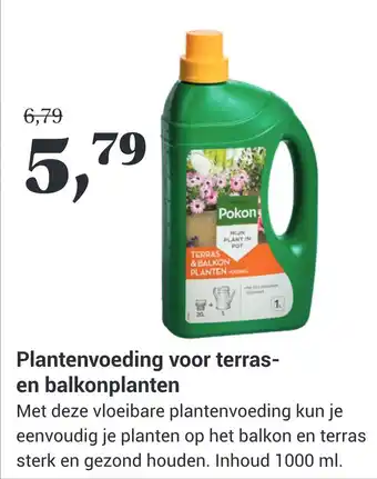 TuinWereld Plantenvoeding voor terras- en balkonplanten aanbieding