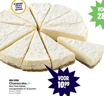 Bidfood Dero Foods Cheesecake aanbieding