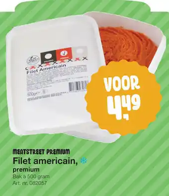 Bidfood MeatStreet Premium Filet Americain 500g aanbieding