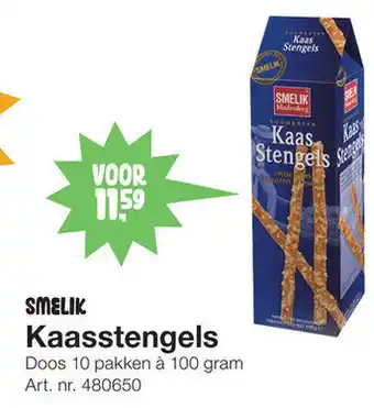 Bidfood Smelik Kaasstengels 10*100g aanbieding