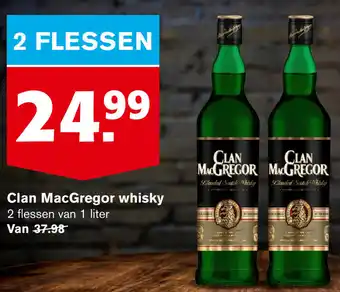 Hoogvliet Clan MacGregor whisky 2*1L aanbieding