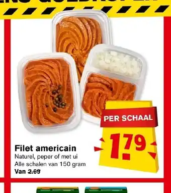 Hoogvliet Filet americain 150 gram per schaal aanbieding