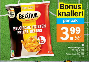 Albert Heijn Belviva Belgische frieten 2 kilo aanbieding
