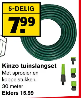 Hoogvliet Kinzo Garden Tuinslangset 30m aanbieding