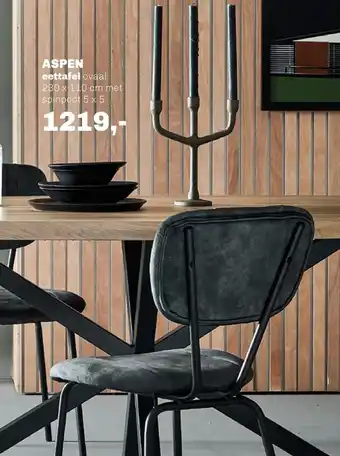 Trendhopper ASPEN eettafel aanbieding