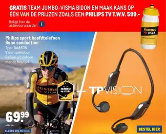 Makro Philips sport hoofdtelefoon Bone conduction TAA6606 aanbieding