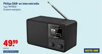 Makro Philips Dab+ en internetradio TAPR802 aanbieding