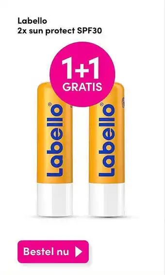 DA Labello 2x Sun Protect SPF30 1+1 Gratis aanbieding