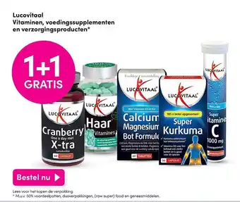 DA Lucovitaal Vitaminen, Voedingssupplementen En Verzorgingsproducten 1+1 Gratis aanbieding