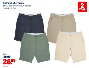 Makro Authentic bermuda aanbieding