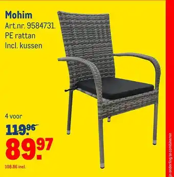 Makro Mohim Tuinstoel aanbieding