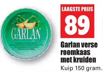 Dirk Garlan verse roomkaas met kruiden aanbieding