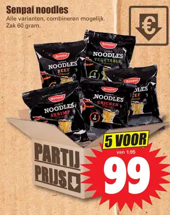 Dirk Senpai noodles aanbieding