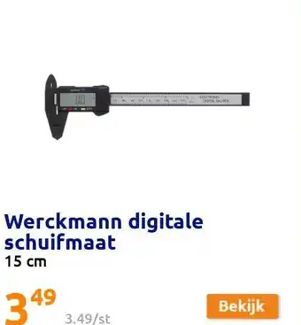 Action Werckmann digitale schuifmaat aanbieding